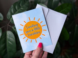 Sending You a little Sunshine Card Uplifting Greeting Card