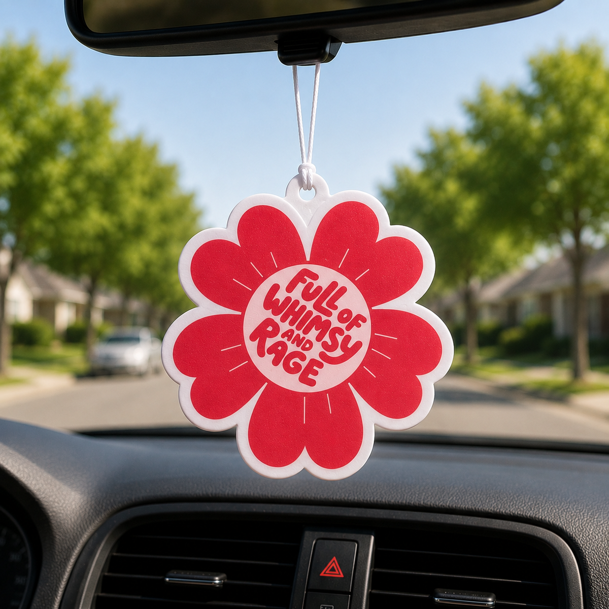 Funny Flower Air Freshener - Full of Whimsy and Rage
