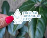 Cute Funny Hydration Reminder Sticker for Water Bottles