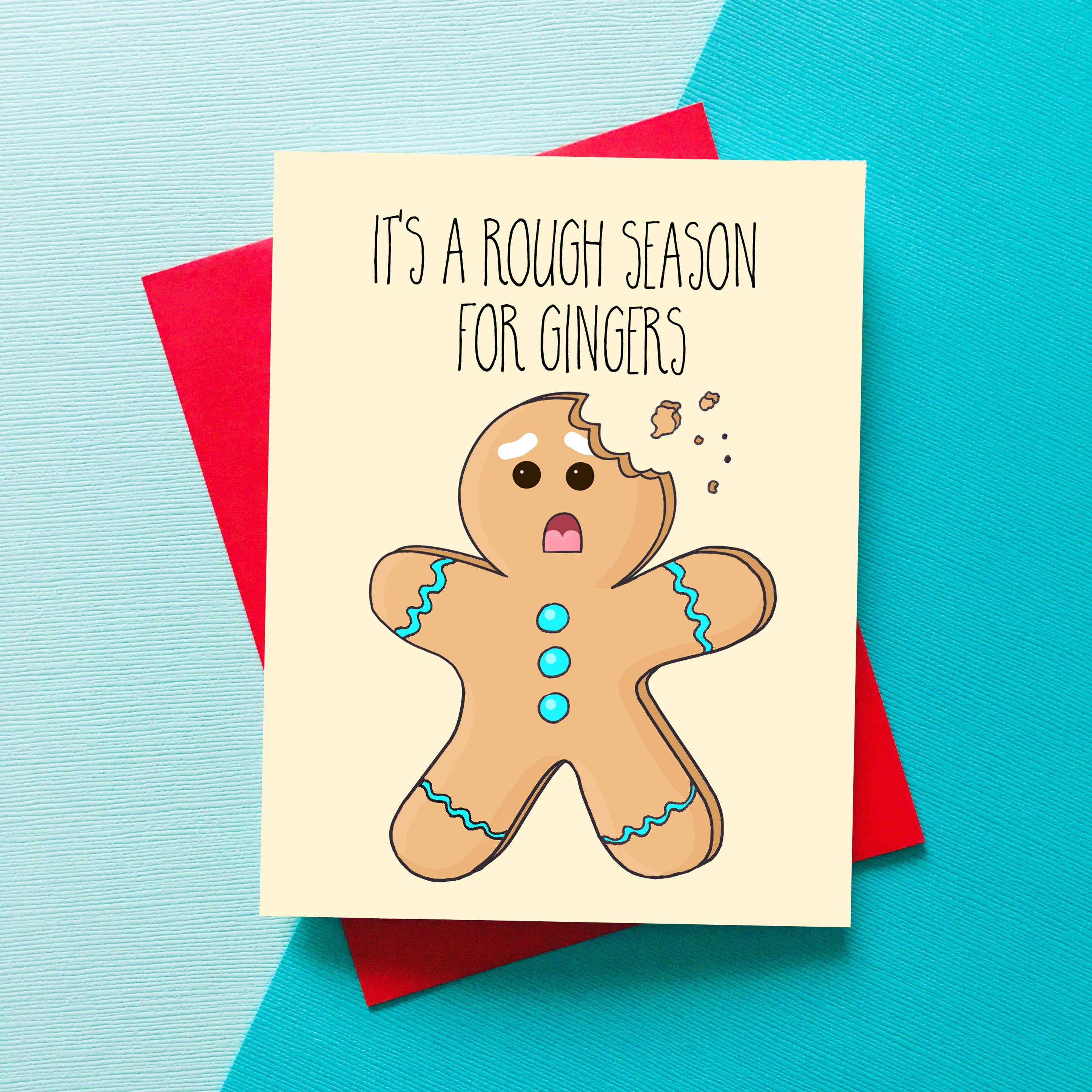 Rough Season For Gingers - Card