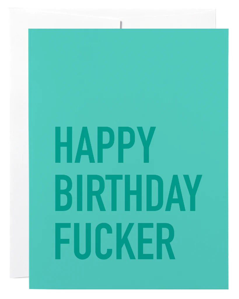 Card - Happy Birthday Fucker
