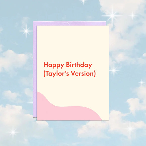 Happy Birthday (Taylor’s Version) Card
