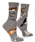 People I Love: Cats - Womens Crew Socks