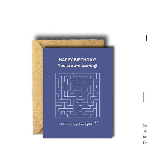 Happy Birthday You Are A-maze-ing!