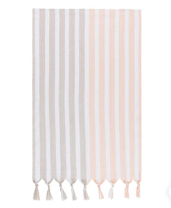 Caban Stripe Tea Towel - Nectar/Dove grey