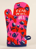 Dear Wine Yes Oven Mitt