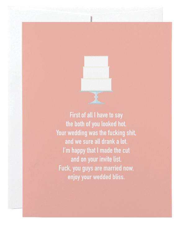 Card - Wedding Poem