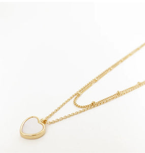 Caracol Gold reversible Chain With Heart Pendant - 1522 G