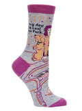 My Dog Is Cool As Fuck- Womens Crew Socks