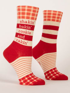 Blue Q Women’s Socks-Shakin Bakin, Cookie And Cakin