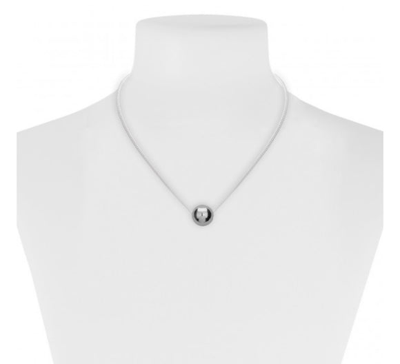 Single Ball Necklace  — 1101 Silver