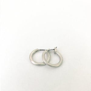 Small Silver Hoops - 2153