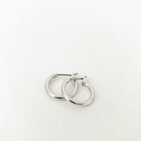 Small Silver Hoops - 2153