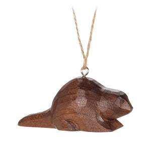 Beaver Carved Ornament