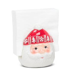 Santa Face Napkin/Sponge Holder