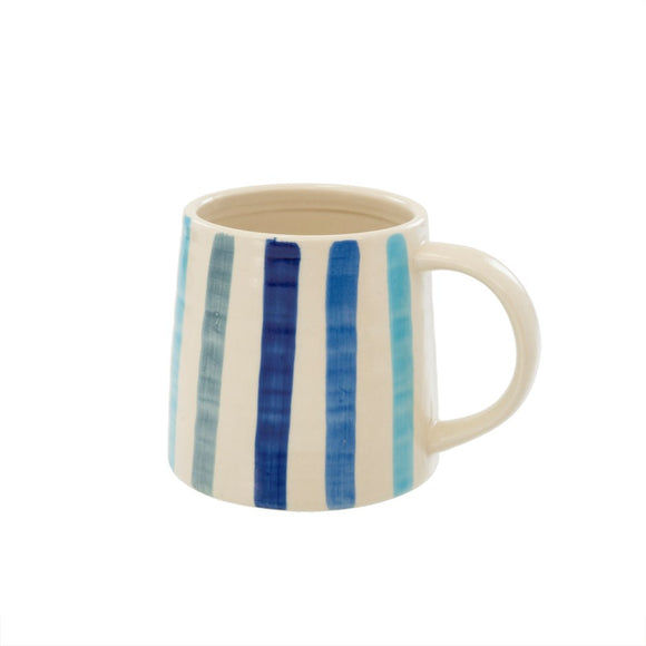 Surfstripe Mug, Sea- blue stripe