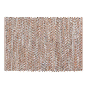 Rug -- Leather Chindi Miller Grey