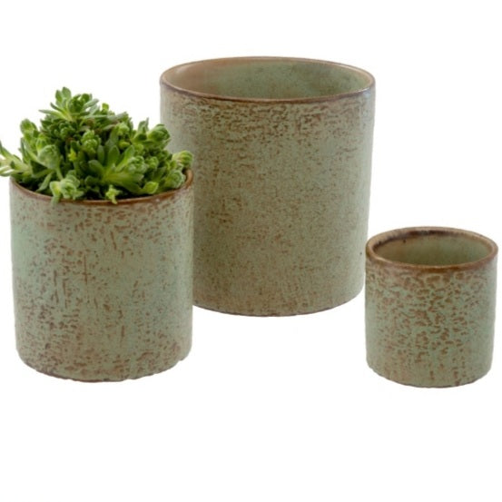Stoneware Pot - Green