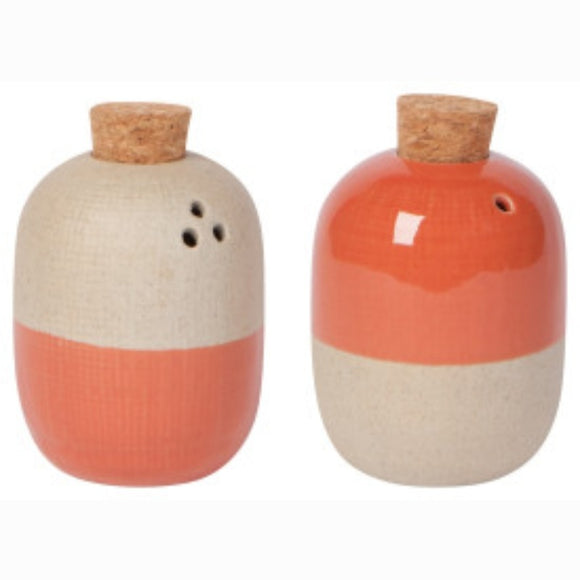 Solar Clay Salt and Pepper Shakers