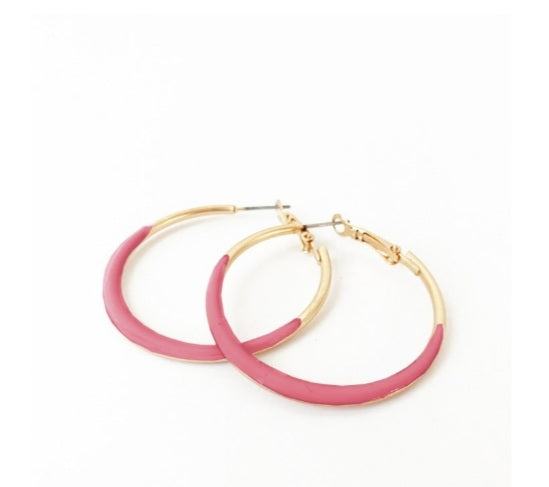 Caracol Pink hoops -2491-GLD