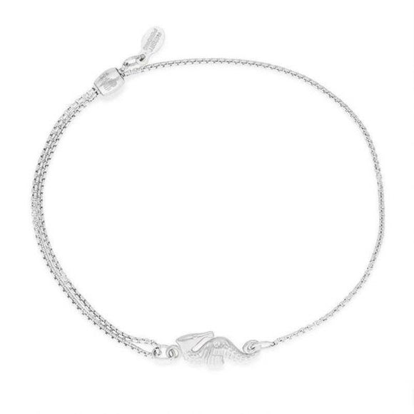 Sterling Silver Pull Chain Bracelet - Seahorse