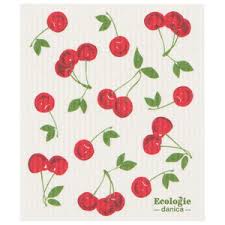 Swedish Dish Cloth - Cherries