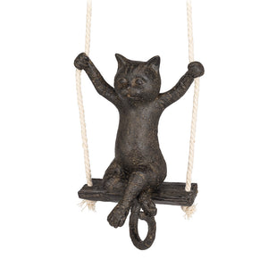 Cat On Swing