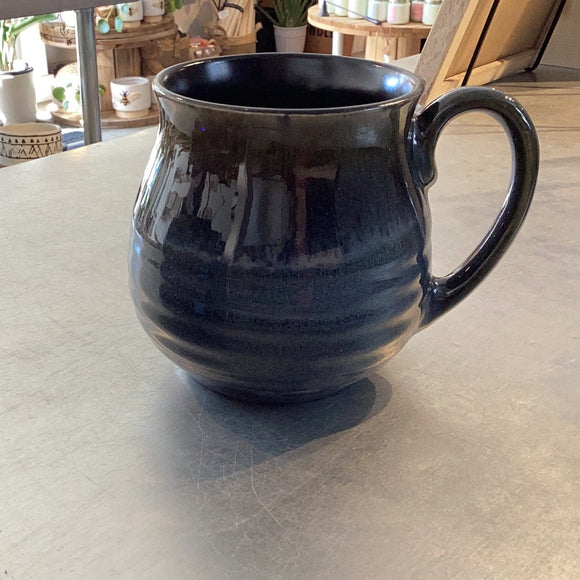 Blue Flared Ceramic Mug