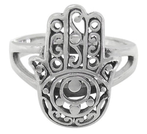 Sterling Silver Hamsa Ring