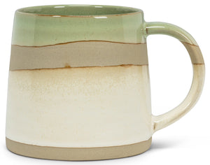 Rustic Style Mug - Green/White