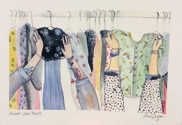 Sarah Duggan Art Print - Friends Who Thrift