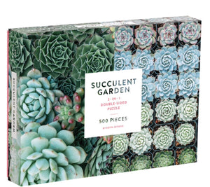 Succulent Garden 2 in 1 Double Sided 500pc Puzzle