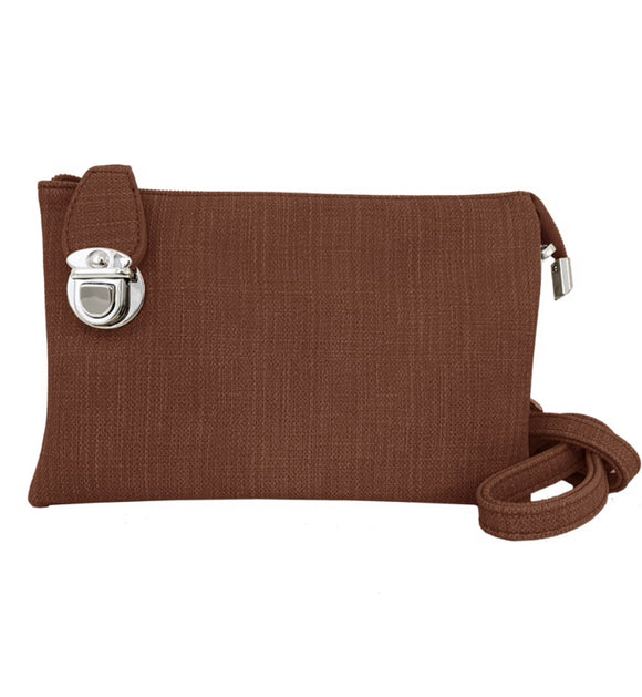 Crossbody Bag — Brown (textured) 7012-BRN-L
