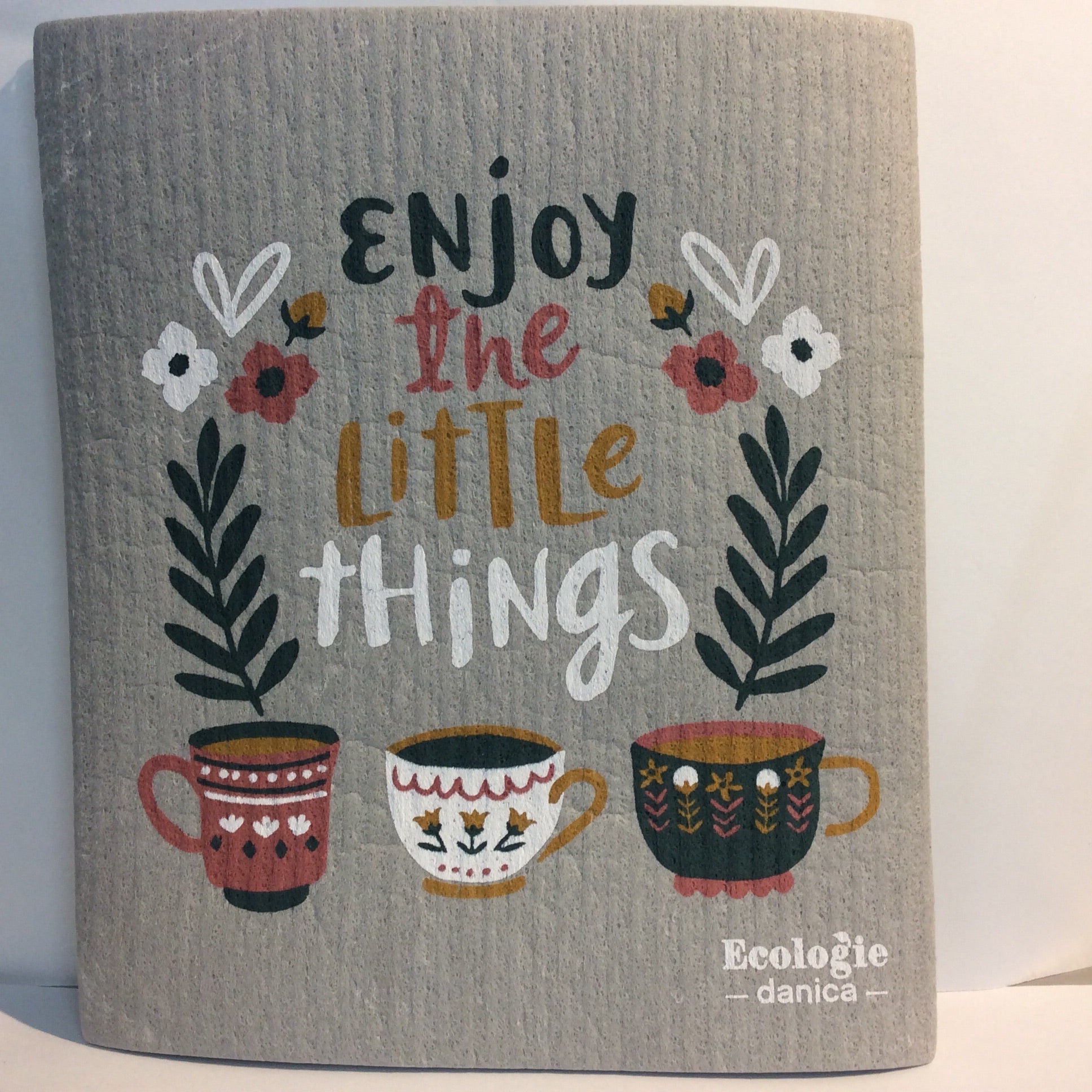 Enjoy the Little a Things Swedish Dishcloth