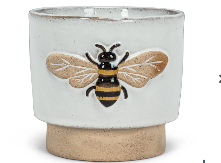Single Emboss Bee Planter