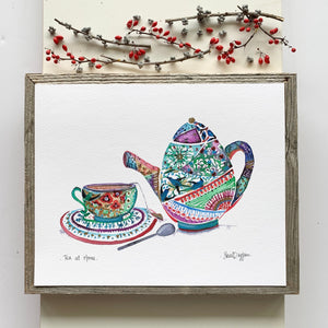 Sarah Duggan Creative Works Print — Tea at Home