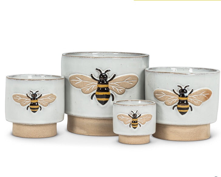Single Emboss Bee Planter