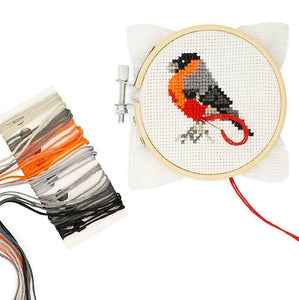 Mini Cross Stitch Embroidery Kit — Bird