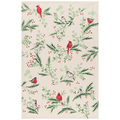 Forest Birds Tea Towel (Beige)
