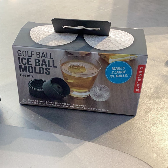 Golf Ball Ice Ball Molds Set of 2