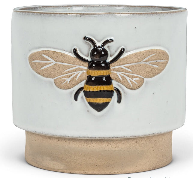 Single Emboss Bee Planter