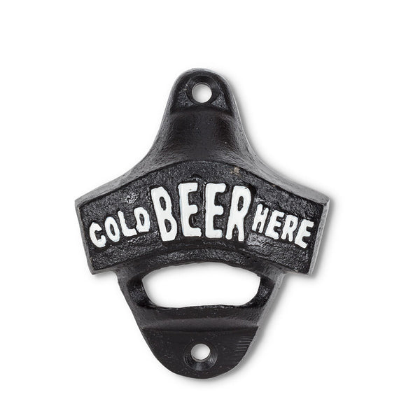Cold Beer Here Wall Bottle Opener
