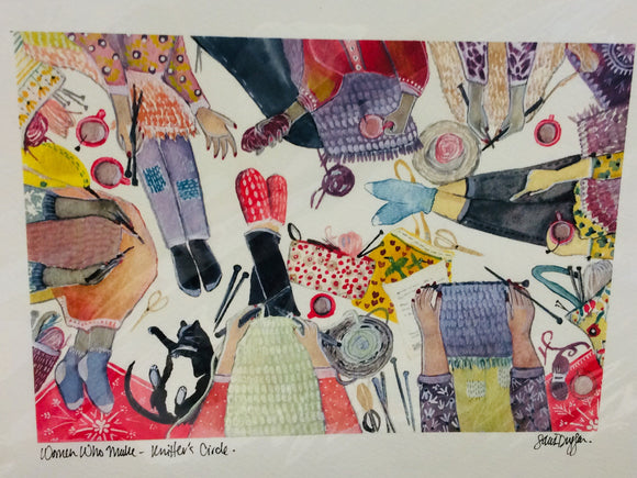 Art Print - Women Who Make Knitters Circle