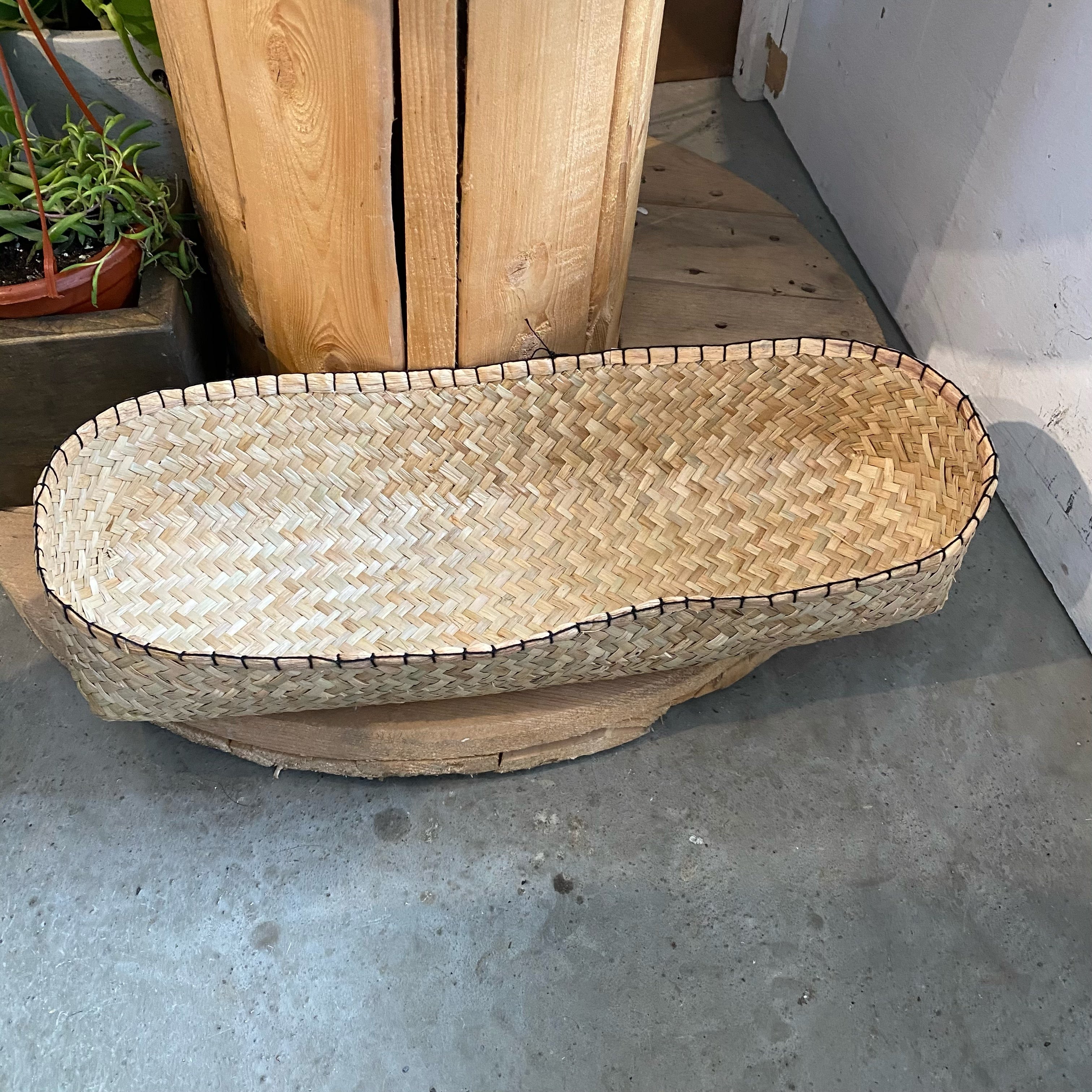 Blanket Stitch Long Basket
