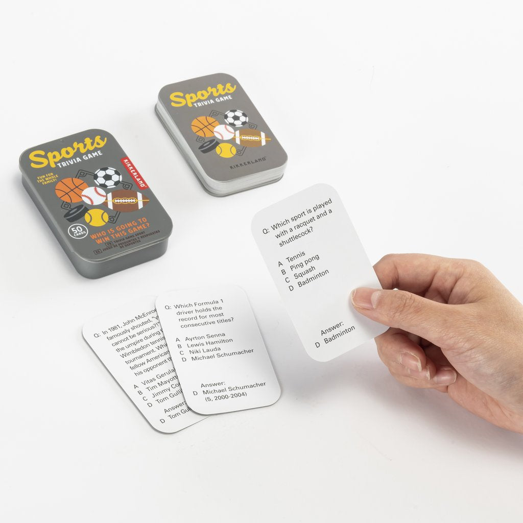 Sports Trivia Card Tin