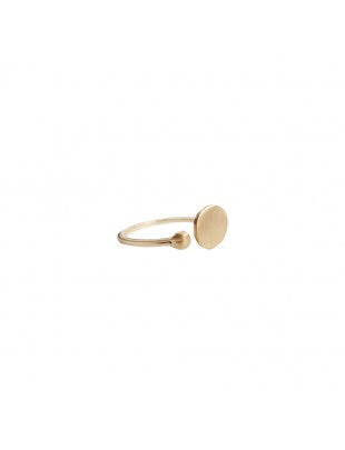 Gold Delicate Double Dot Ring — 4130-GLD