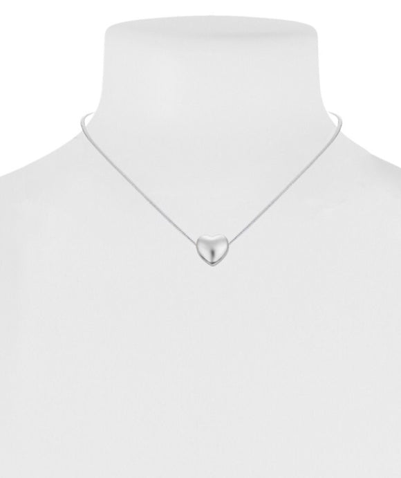 Little Heart Pendant Necklace - Silver