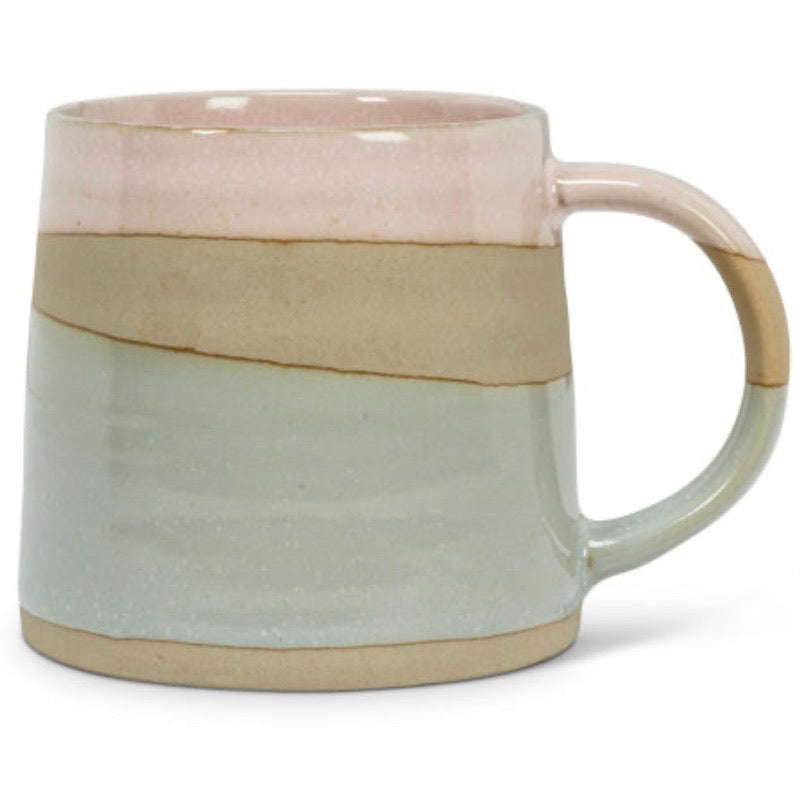 Rustic Style Mug - pink/blue