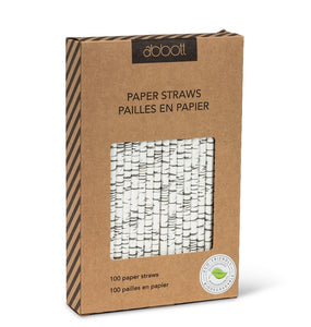Birch Print Paper Straws