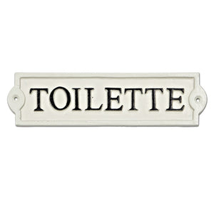 Toilette Sign